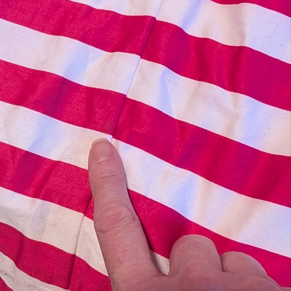 🌙 Pink and White Striped Strapless Dress - Picture 8 of 10